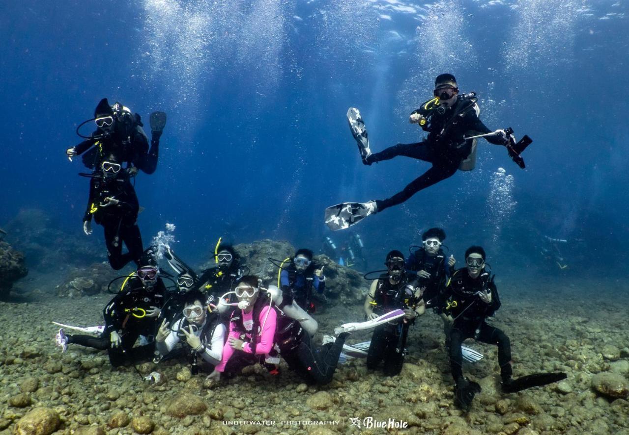 藍洞潛水blue Hole Dive Center Bed & Breakfast Bandar Lama Bandar Lama Hengchun Luaran gambar